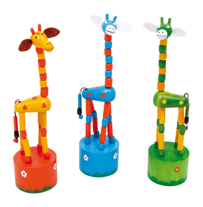 Girafes poussoir